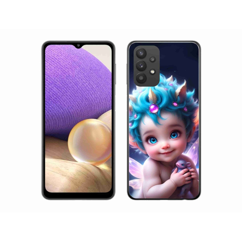 Gél borítás mmCase Samsung Galaxy A32 5G - baba pillangószárnyakkal