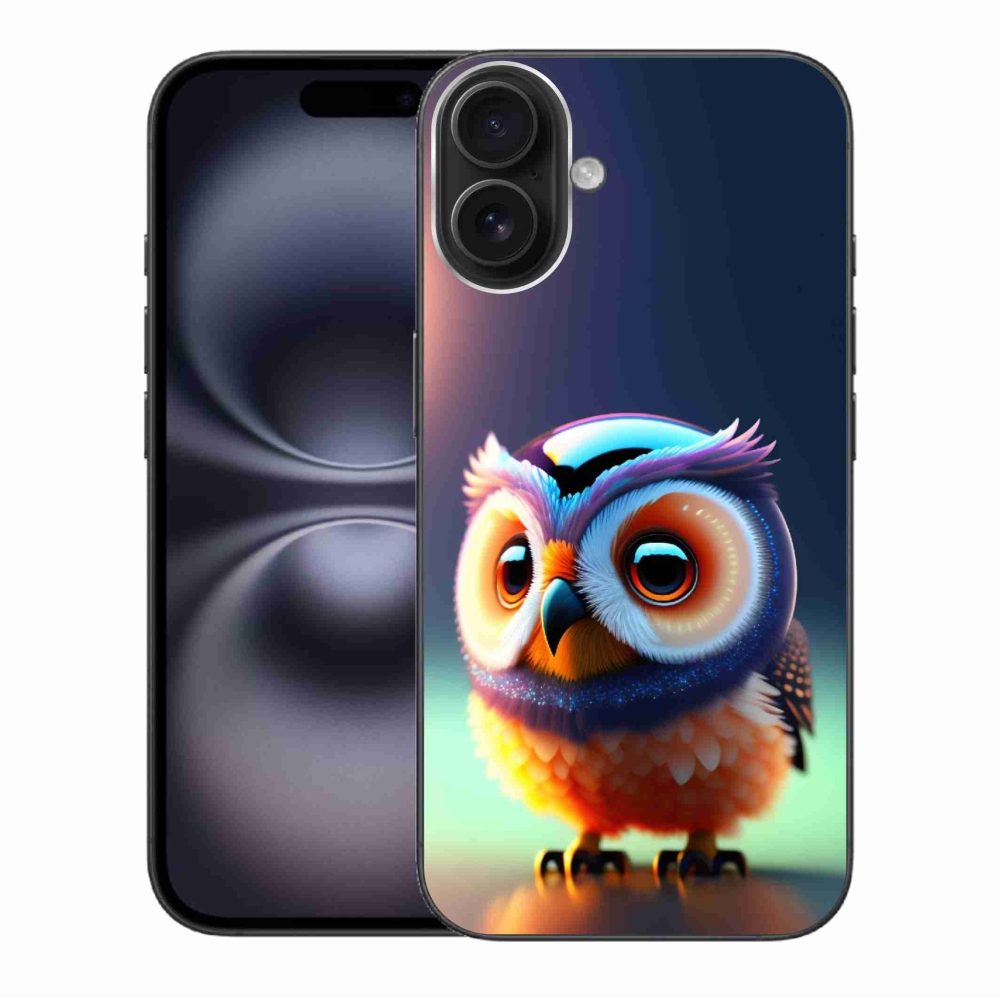 Zselés borítás mmCase iPhone 16 Plus készülékhez - bagoly