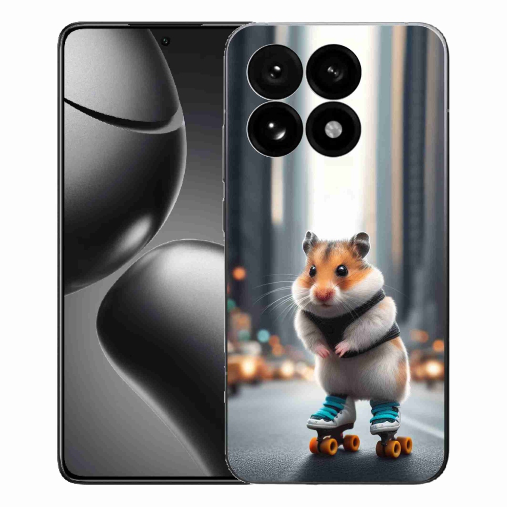 Gél borítás mmCase a Xiaomi 15T-hez - hörcsög a korcsolyán