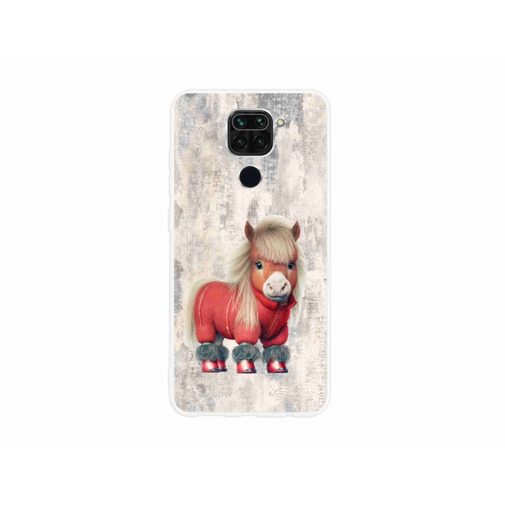 Gél borítás mmCase a Xiaomi Redmi Note 9-hez - póni pulóverben