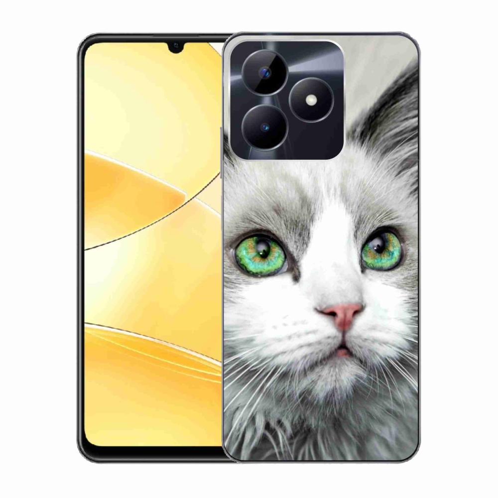 Zselés borító mmCase a Realme C51/C53 készülékhez - macskakép
