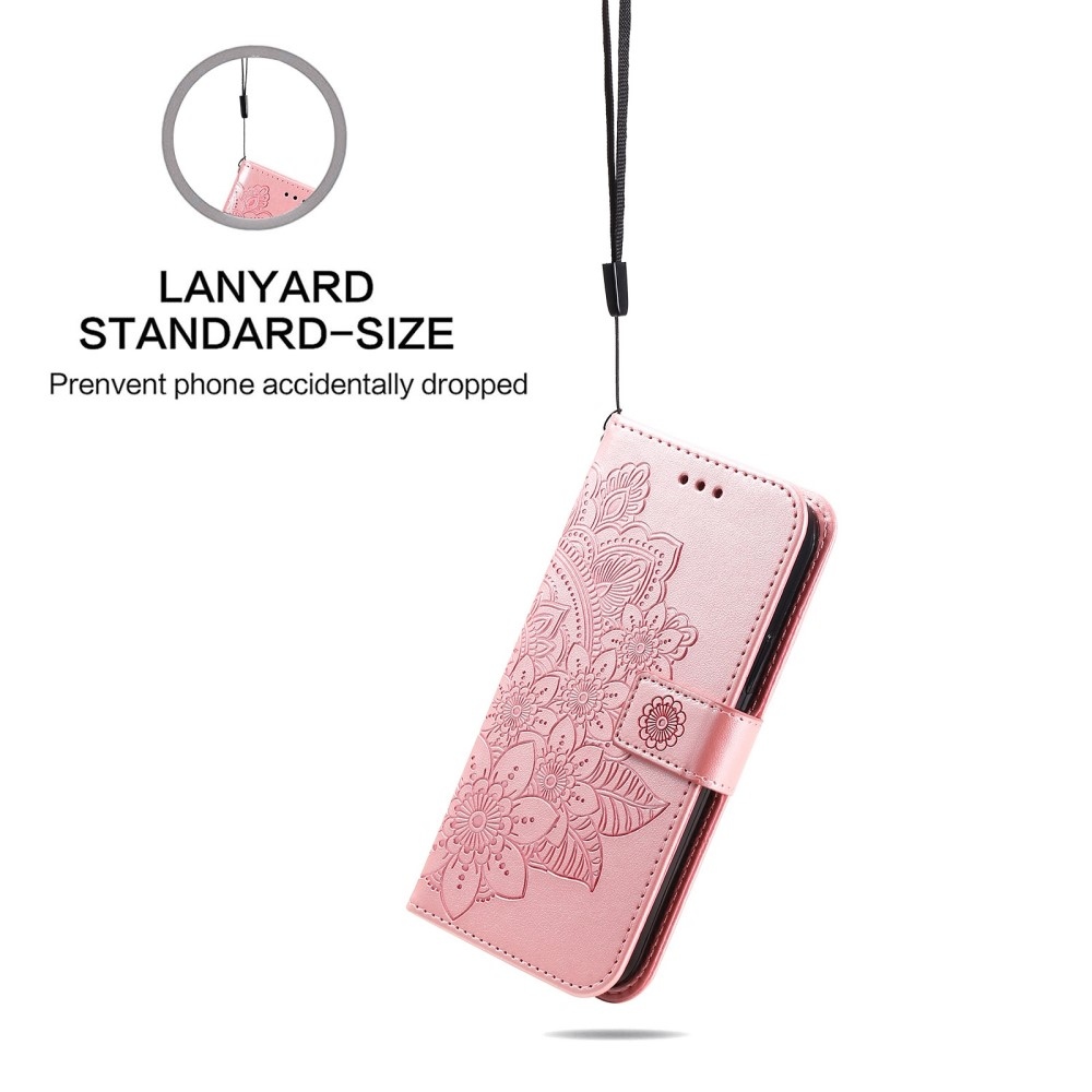 Mandala könyv tok Oppo Find X5 Lite-hoz - rózsaarany