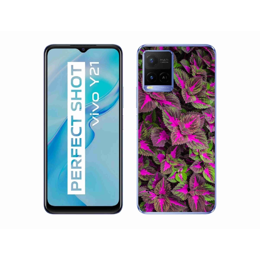 Zselés tok mmCase a Vivo Y21/Y21s/Y33s készülékhez - 10 virág