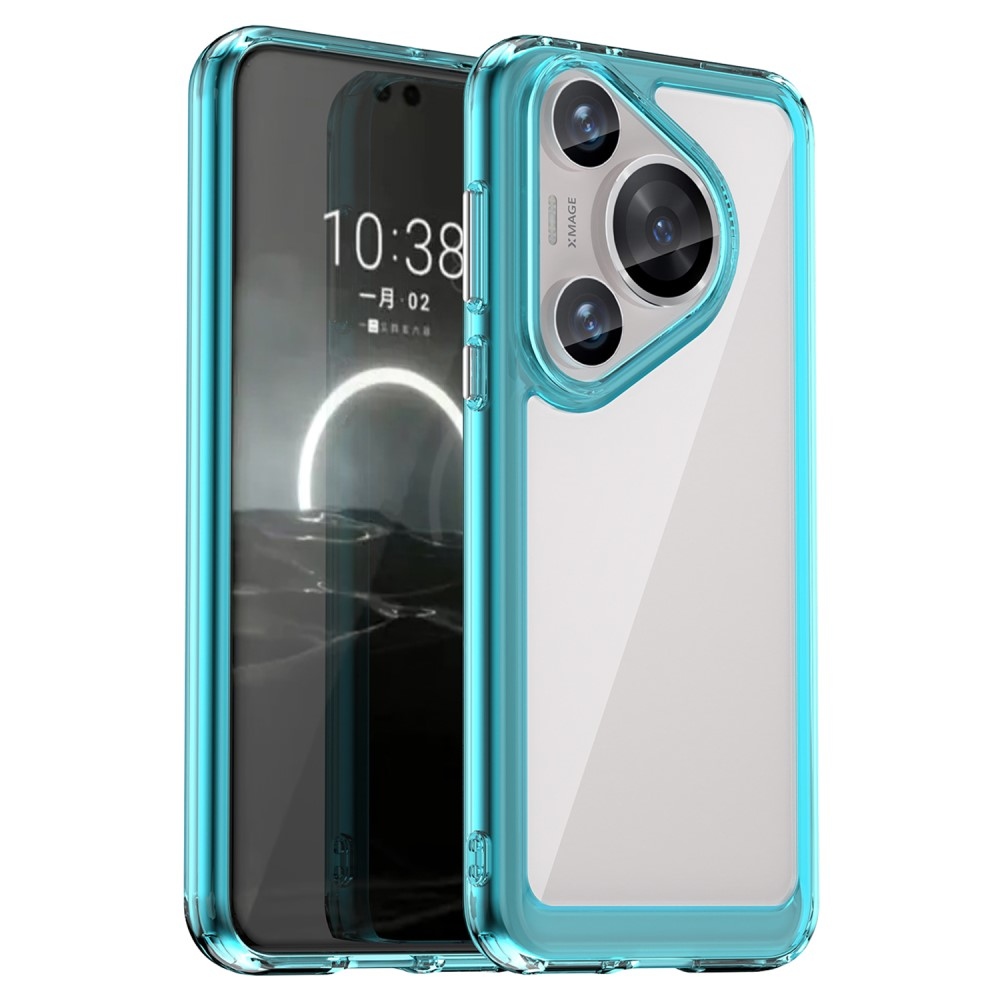 Gél tok fix hátlappal a Huawei Pura 70 Pro készülékhez - világoskék színben