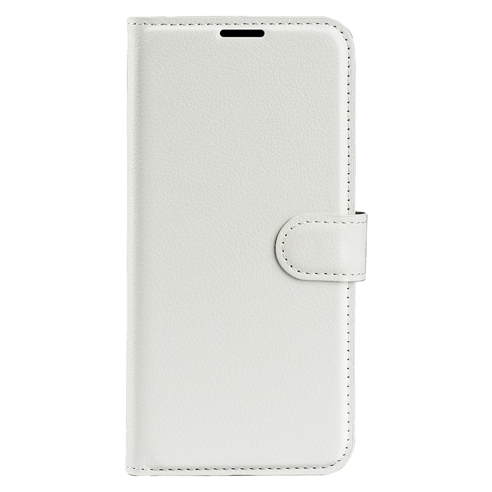 Litchi könyv tok Samsung Galaxy S25+ készülékhez - fehér