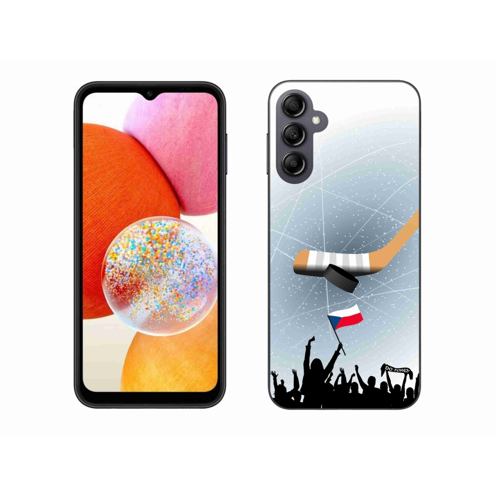 Gél borítás mmCase Samsung Galaxy A14 4G/5G - hoki szurkolóknak