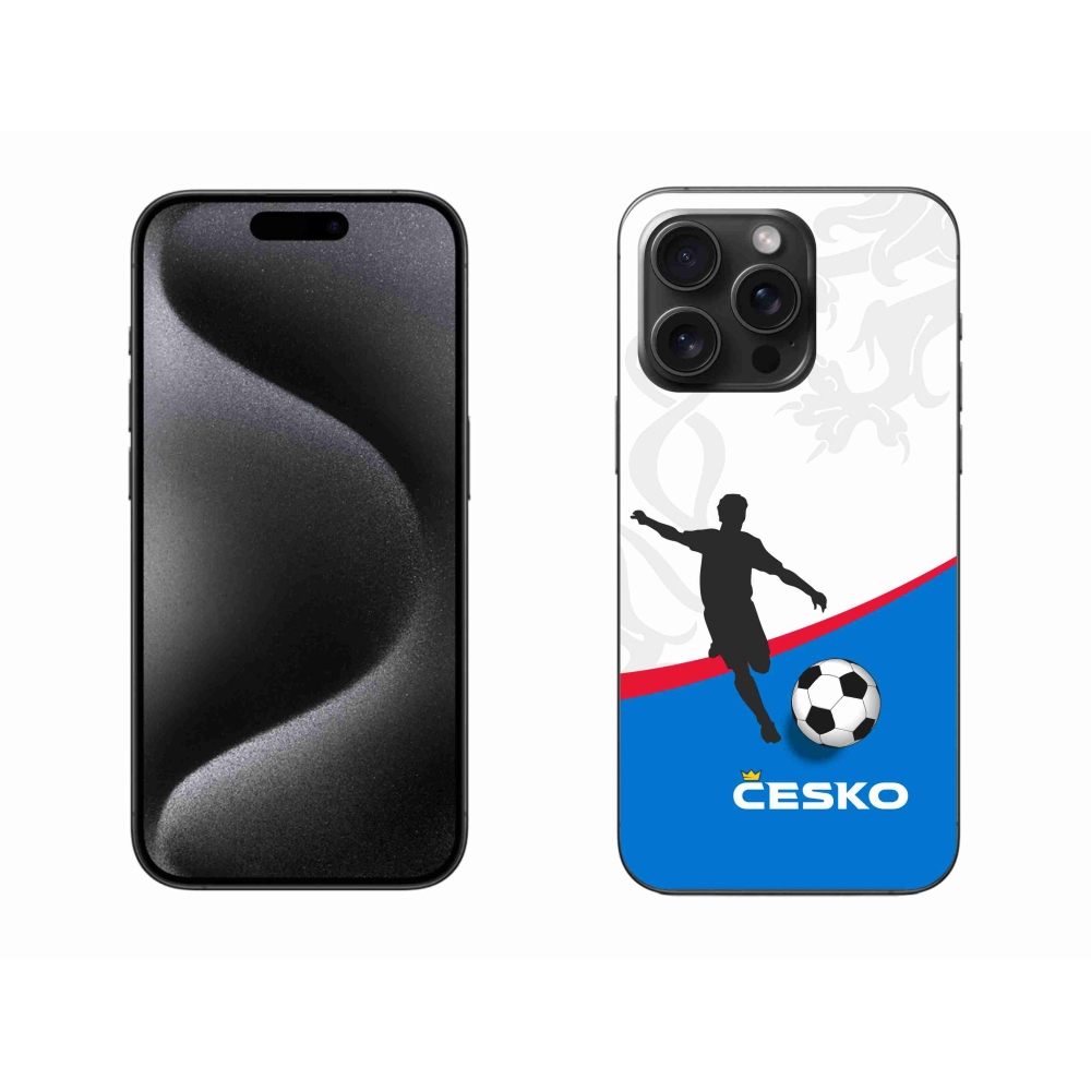 Gél borítás mmCase iPhone 15 Pro Max készülékhez - Labdarúgás Csehország 1