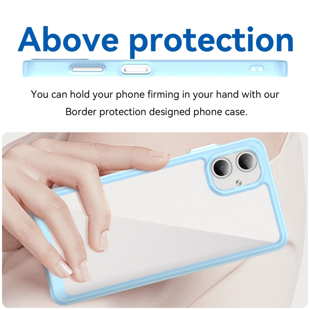 Gél tok fix hátlappal Samsung Galaxy A06 4G - kék