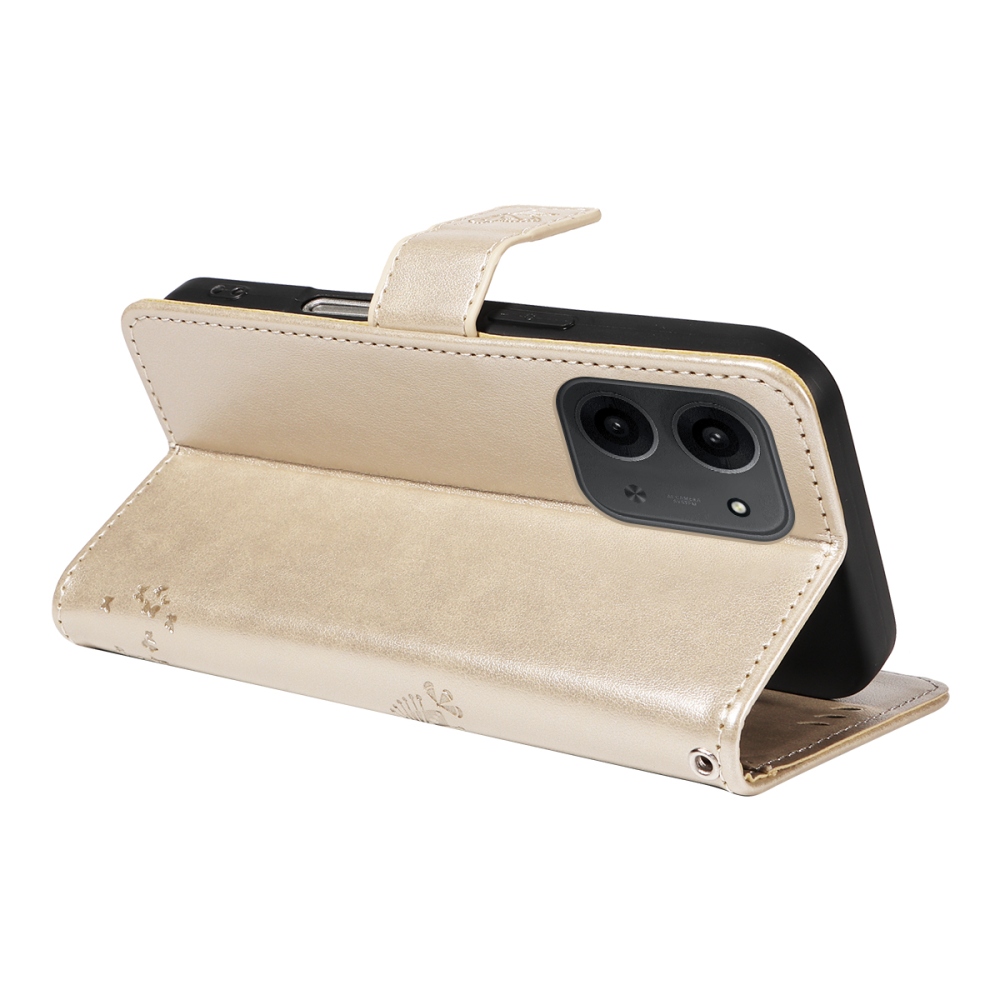 Fák könyv tok Xiaomi Redmi 15C 4G/5G (173mm) - arany színű