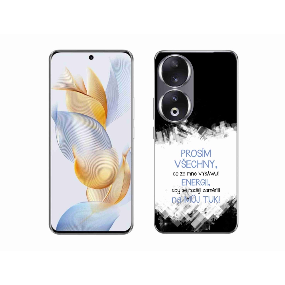 Zselés borító mmCase a Honor 90-hez - vicces szöveg 1 kék