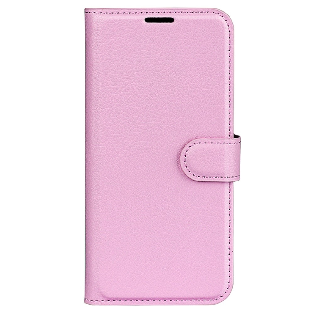 Litchi könyv tok Xiaomi Redmi A3-hoz - rózsaszín