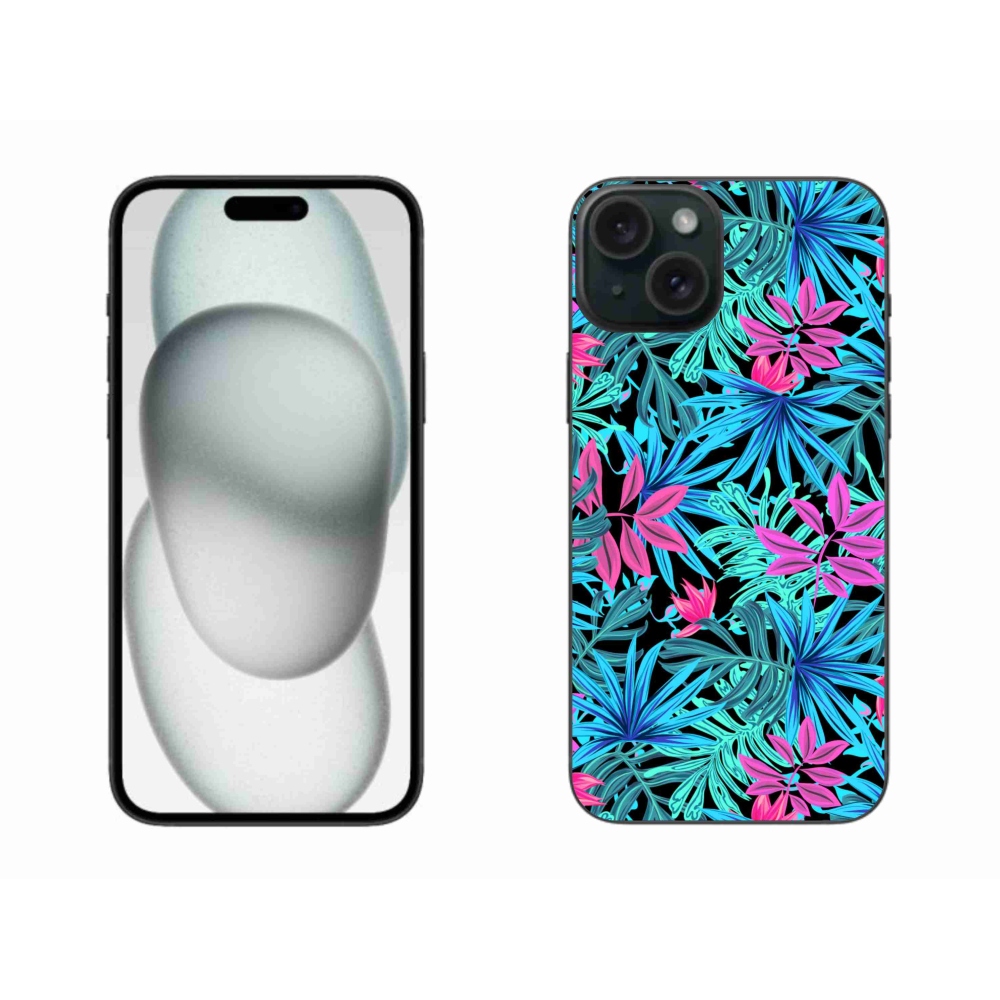 Gél borítás mmCase iPhone 15 Plus készülékhez - virágok 3