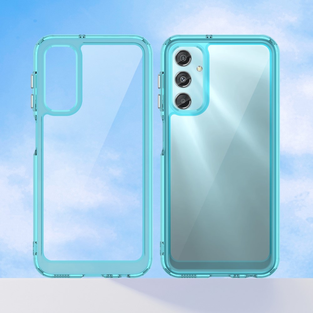 Gél tok kemény hátlappal Samsung Galaxy A25 5G készülékhez - világoskék színben