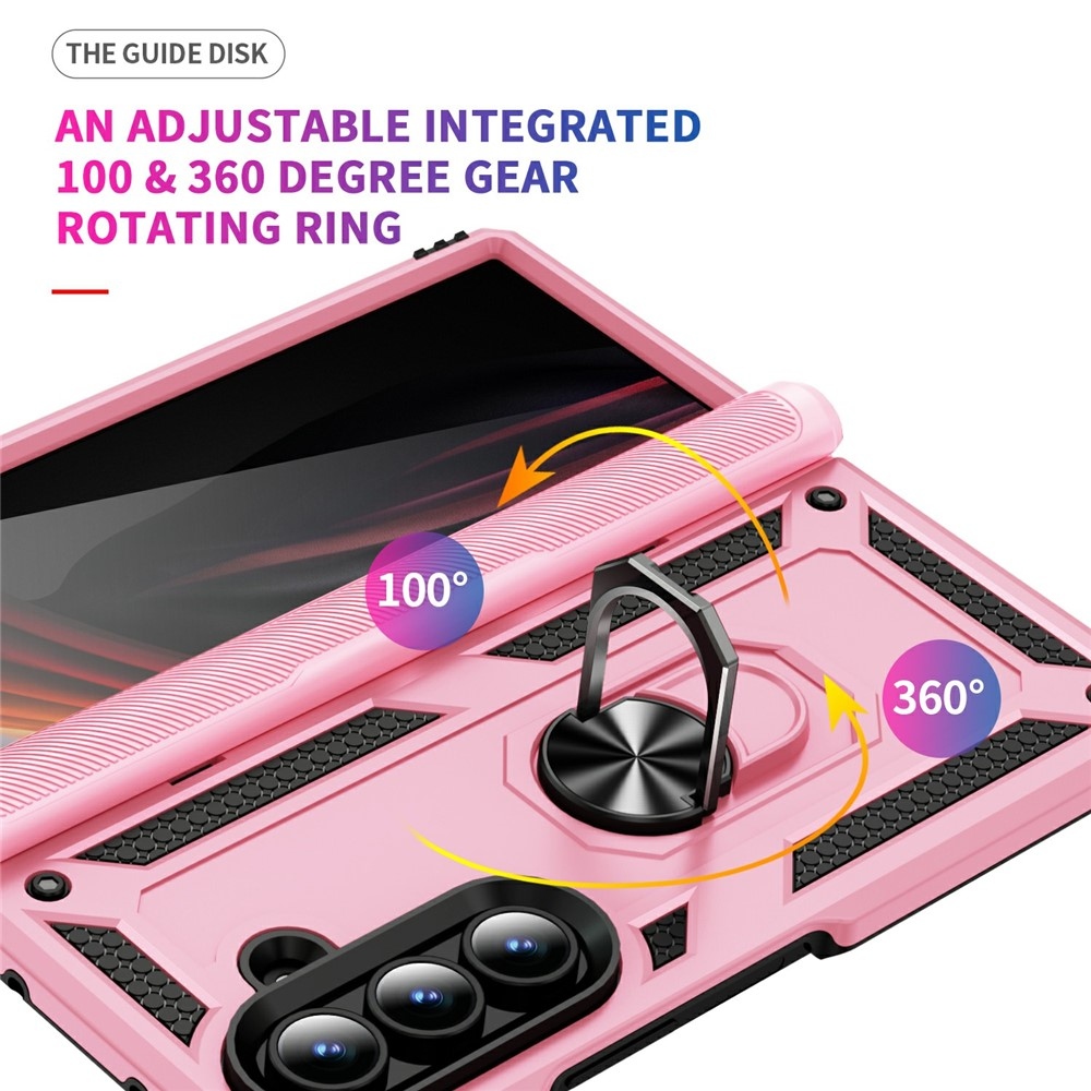 Gyűrűálló borítás Samsung Galaxy Z Fold7 5G készülékhez - rózsaszín