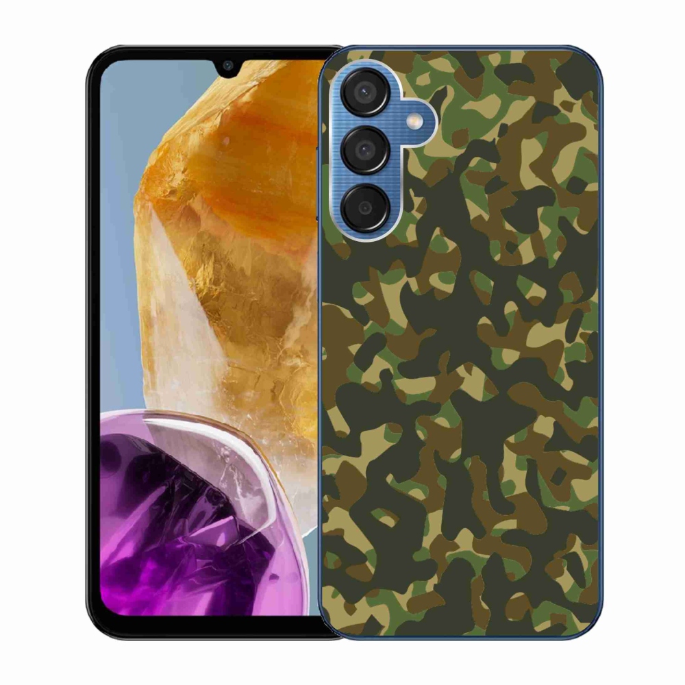 Gél védőhuzat mmCase Samsung Galaxy M15 5G - terepszínű mintázat 1