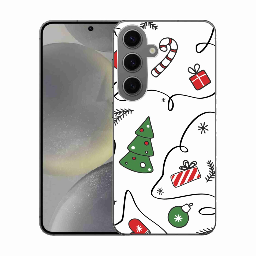 Gél borító mmCase Samsung Galaxy S24 készülékhez - karácsonyi motívumok