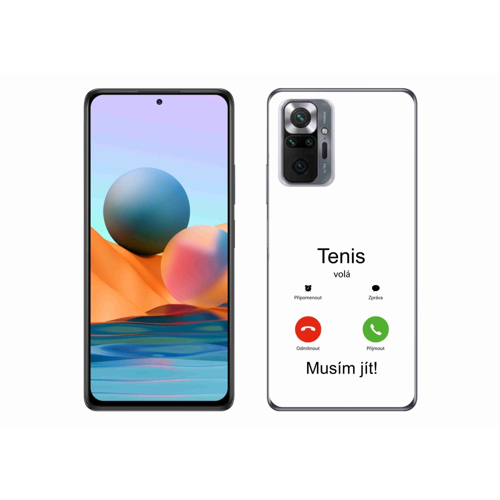 Gél borítás mmCase a Xiaomi Redmi Note 10 Pro készülékhez - teniszhívások fehér háttérrel