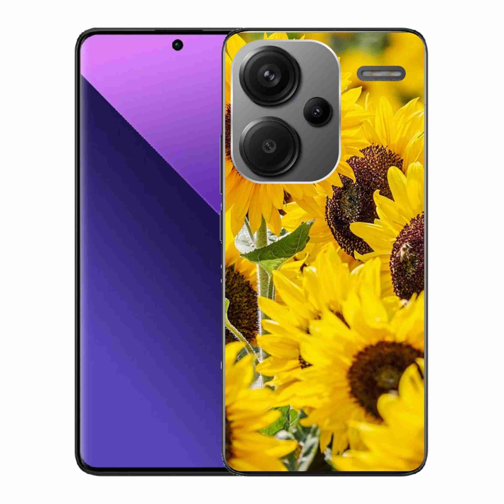 Gél borítás mmCase a Xiaomi Redmi Note 13 Pro+ 5G - Napraforgóhoz