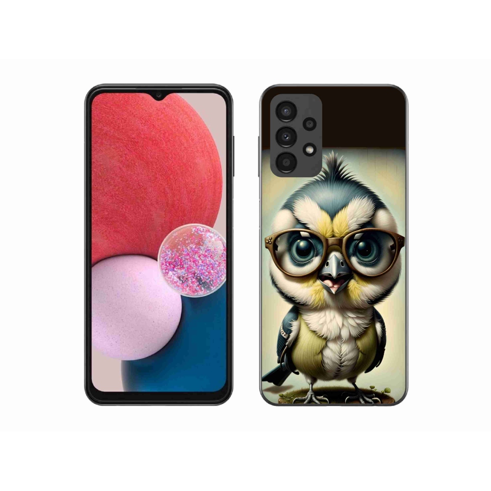 Zselés borítás mmCase Samsung Galaxy A13 4G - kölyök szemüveggel