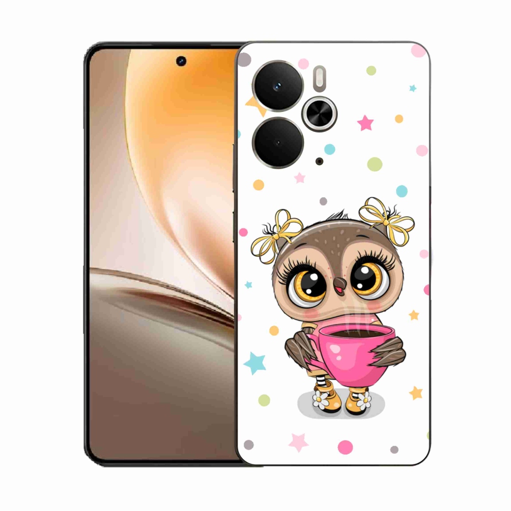 Gél borító mmCase a Realme 14 5G készülékhez - rajzfilm bagoly