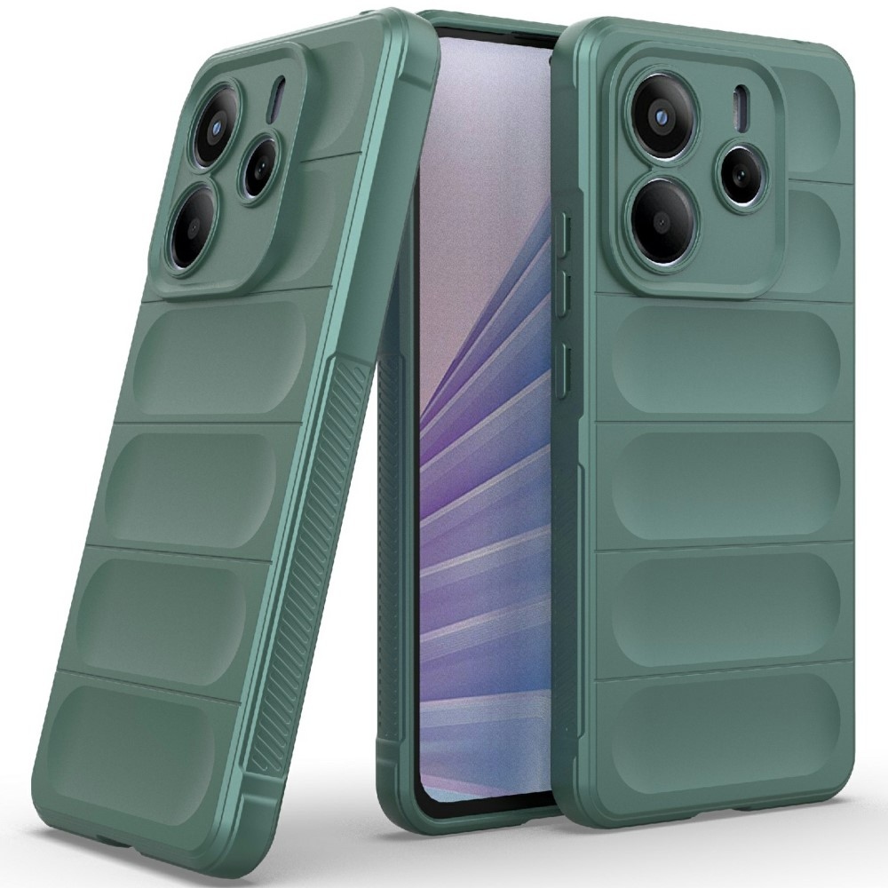 Rugg tartós zselés tok Xiaomi Redmi Note 14 5G - zöld