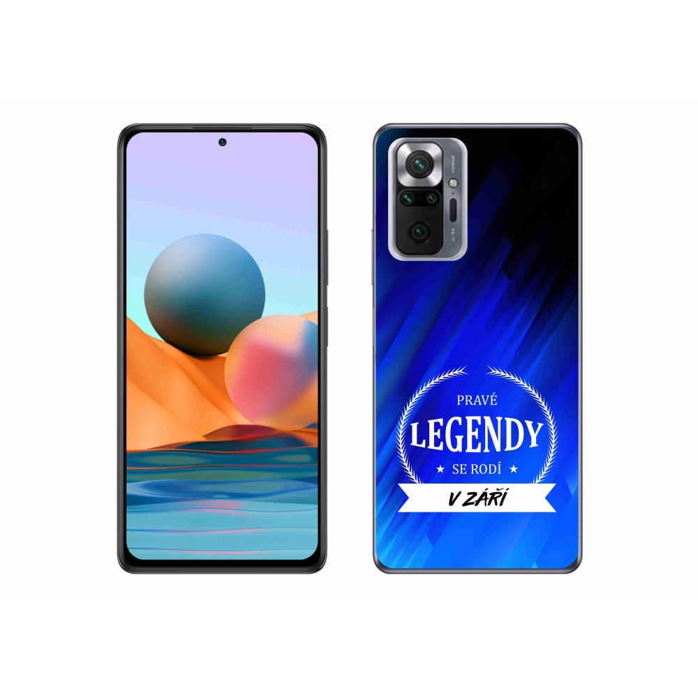 Gél borítás mmCase a Xiaomi Redmi Note 10 Pro - Legendák szeptemberi kék háttérrel