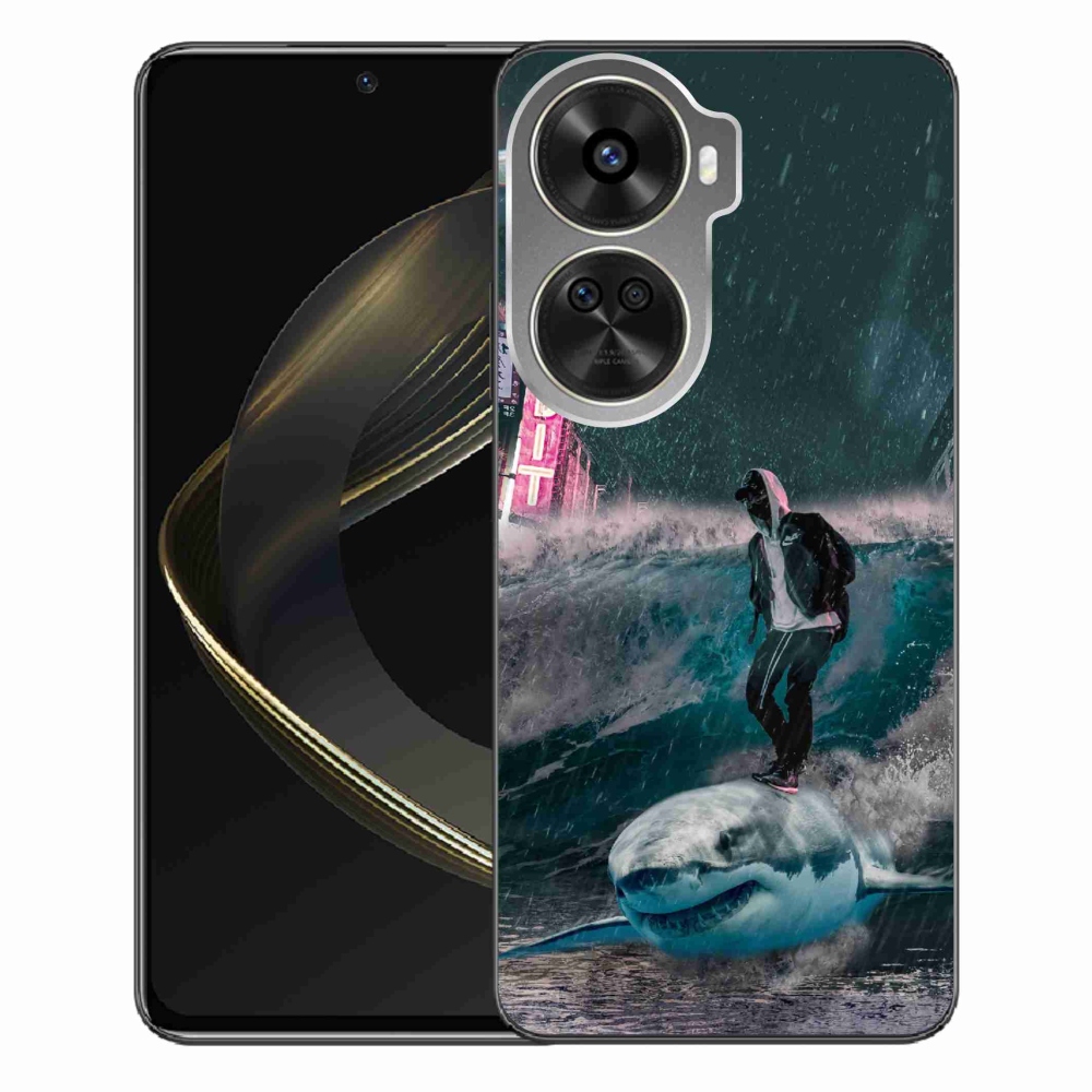 Gél borítás mmCase a Huawei Nova 12 SE-hez - cápa