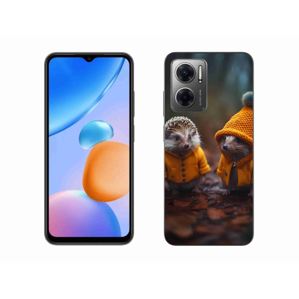 Gél borítás mmCase a Xiaomi Redmi 10 5G-hez - sünök
