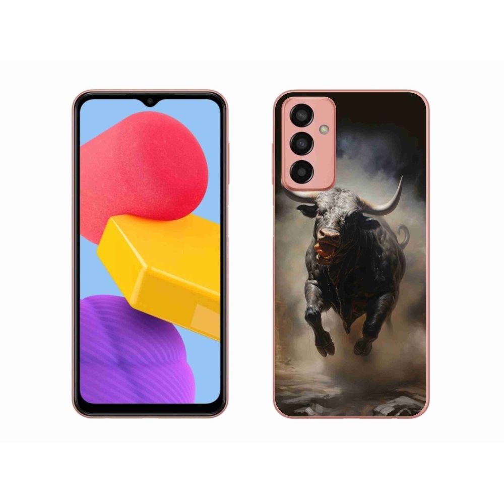 Gél borítás mmCase Samsung Galaxy M13 készülékhez - dühös bika