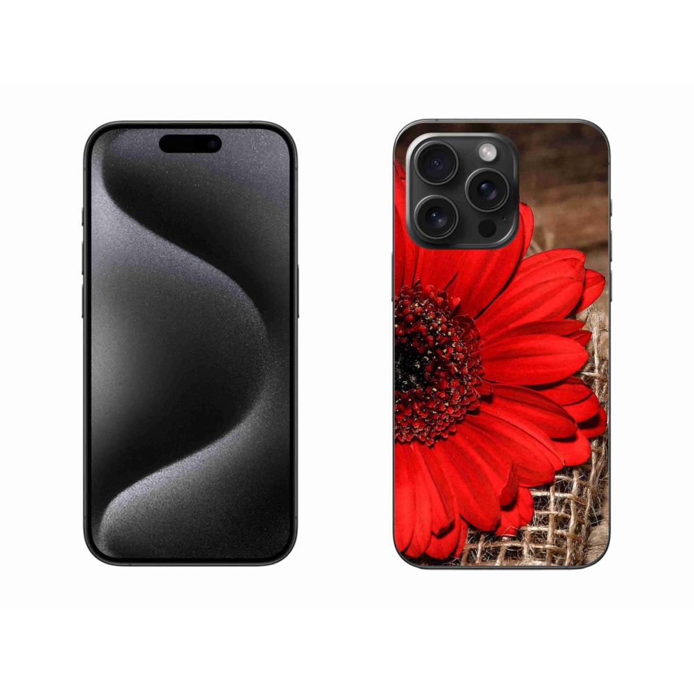Zselés borítás mmCase iPhone 15 Pro Max készülékhez - gerbera