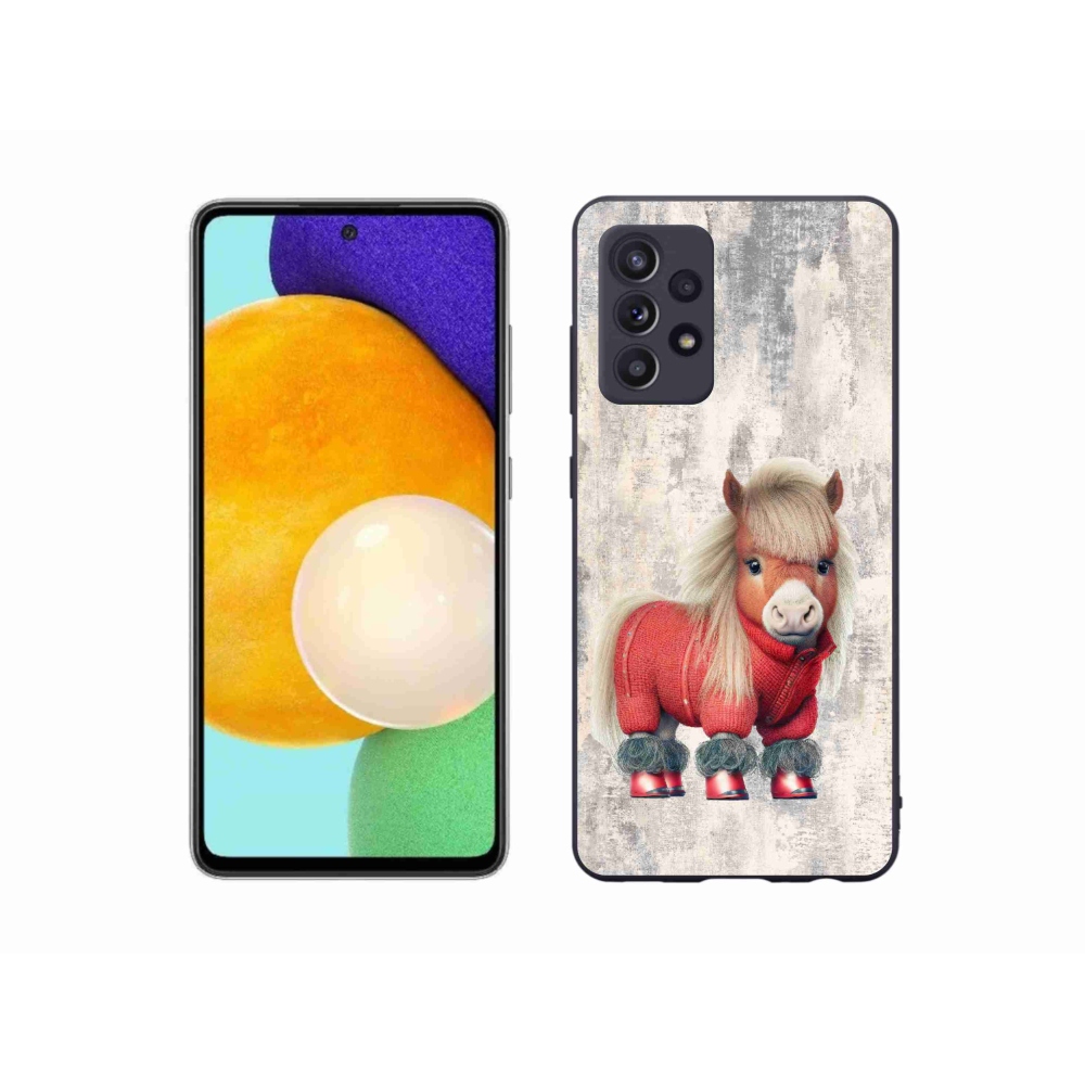 Zselés borítás mmCase Samsung Galaxy A52/A52 5G - póni pulóverben