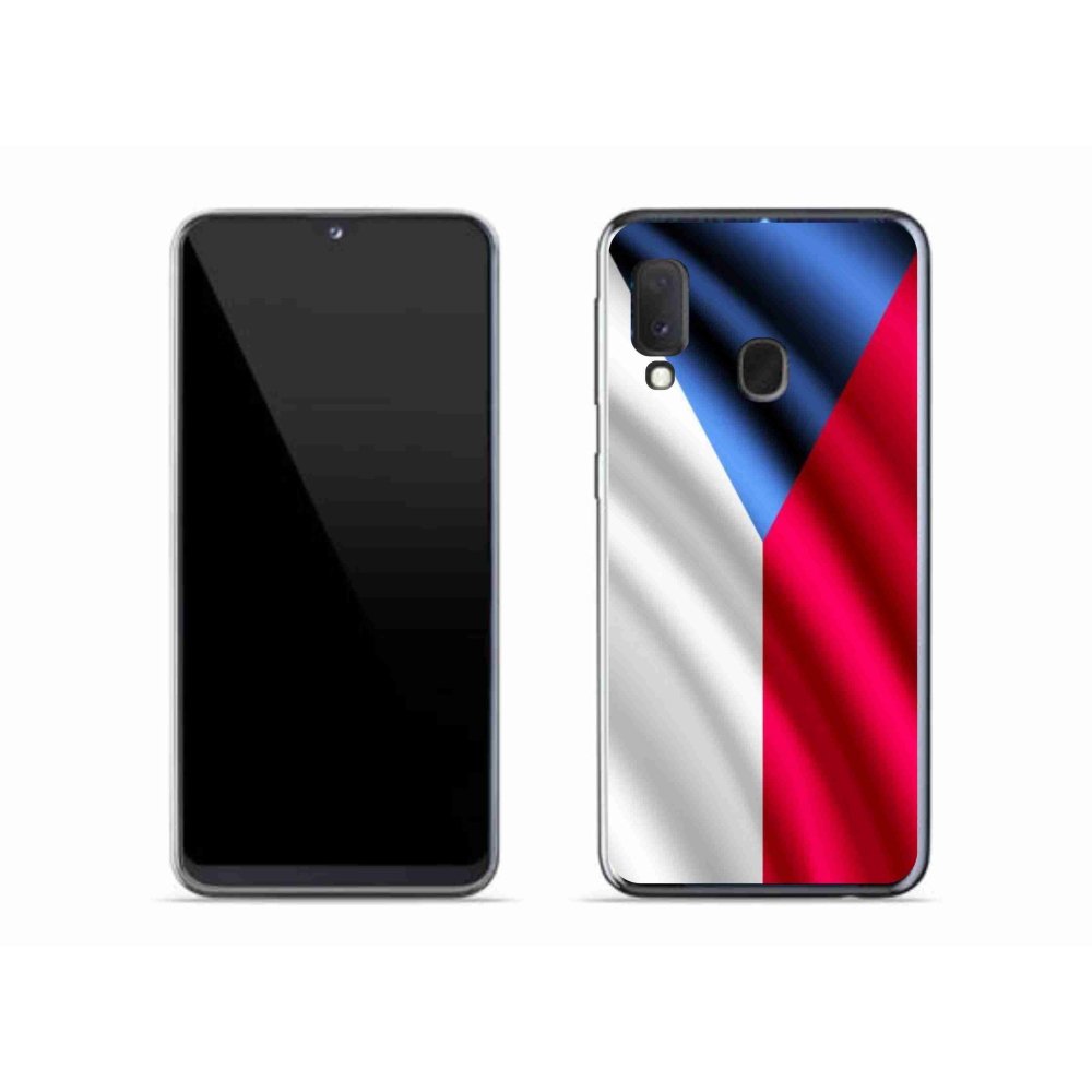 Gél védőhuzat mmCase Samsung Galaxy A20e - cseh zászlóhoz