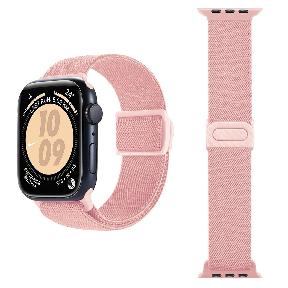 Fokozatos nejlon szíj Apple Watch Ultra/Ultra 2 49mm/SE/SE 2022/2023 44mm/9/8/7 45mm/6/5/4 44mm/3/2/1 42 mm - rózsaszínű
