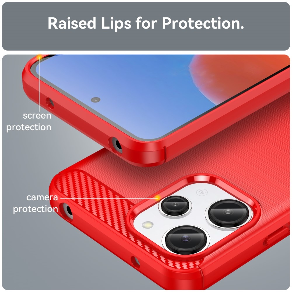 Szénálló zselés tok Xiaomi Redmi 12 4G/5G - piros