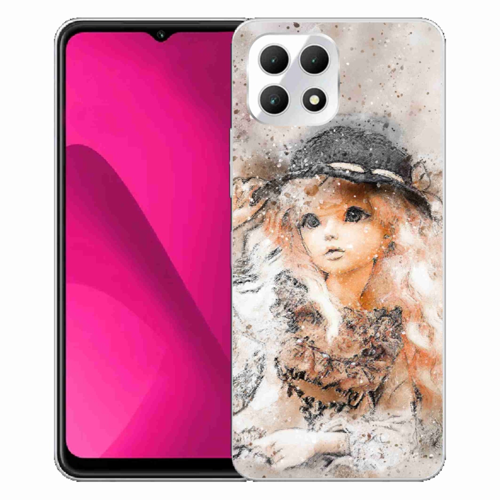 Zselés borító mmCase a T-Mobile T Phone 2 készülékhez - lány sapkával