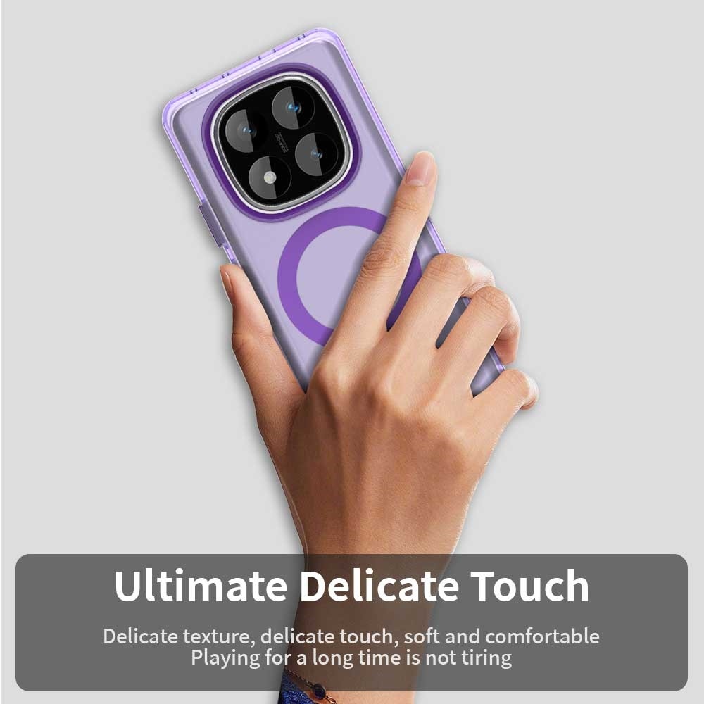 Candy zselés tok MagSafe-val Xiaomi Redmi Note 14 Pro 5G/Poco X7 5G - lila