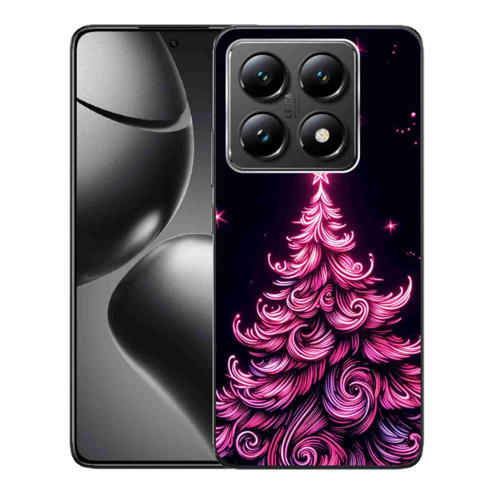 Gél borítás mmCase a Xiaomi 14T-hez - neon karácsonyfa 2