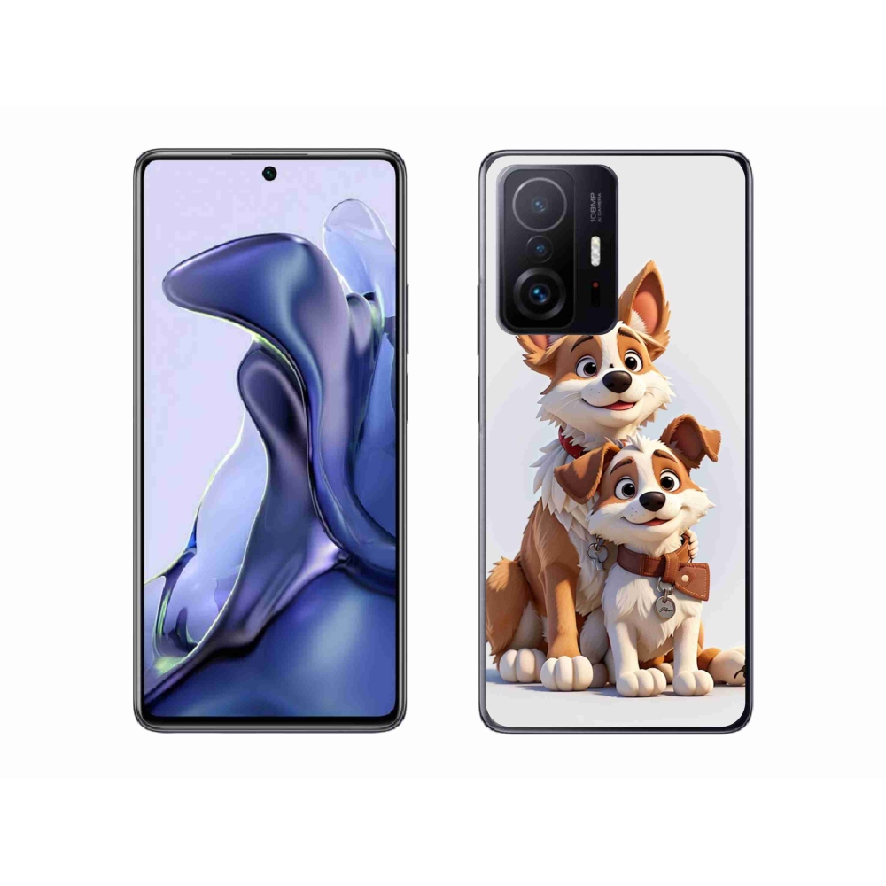 Gél borító mmCase a Xiaomi 11T-hez - rajzoló kutyák