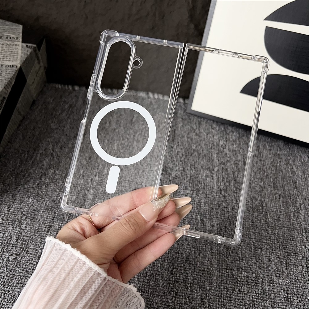 Akril műanyag borítás MagSafe-rel a Samsung Galaxy Z Fold7 5G készülékre - átlátszó