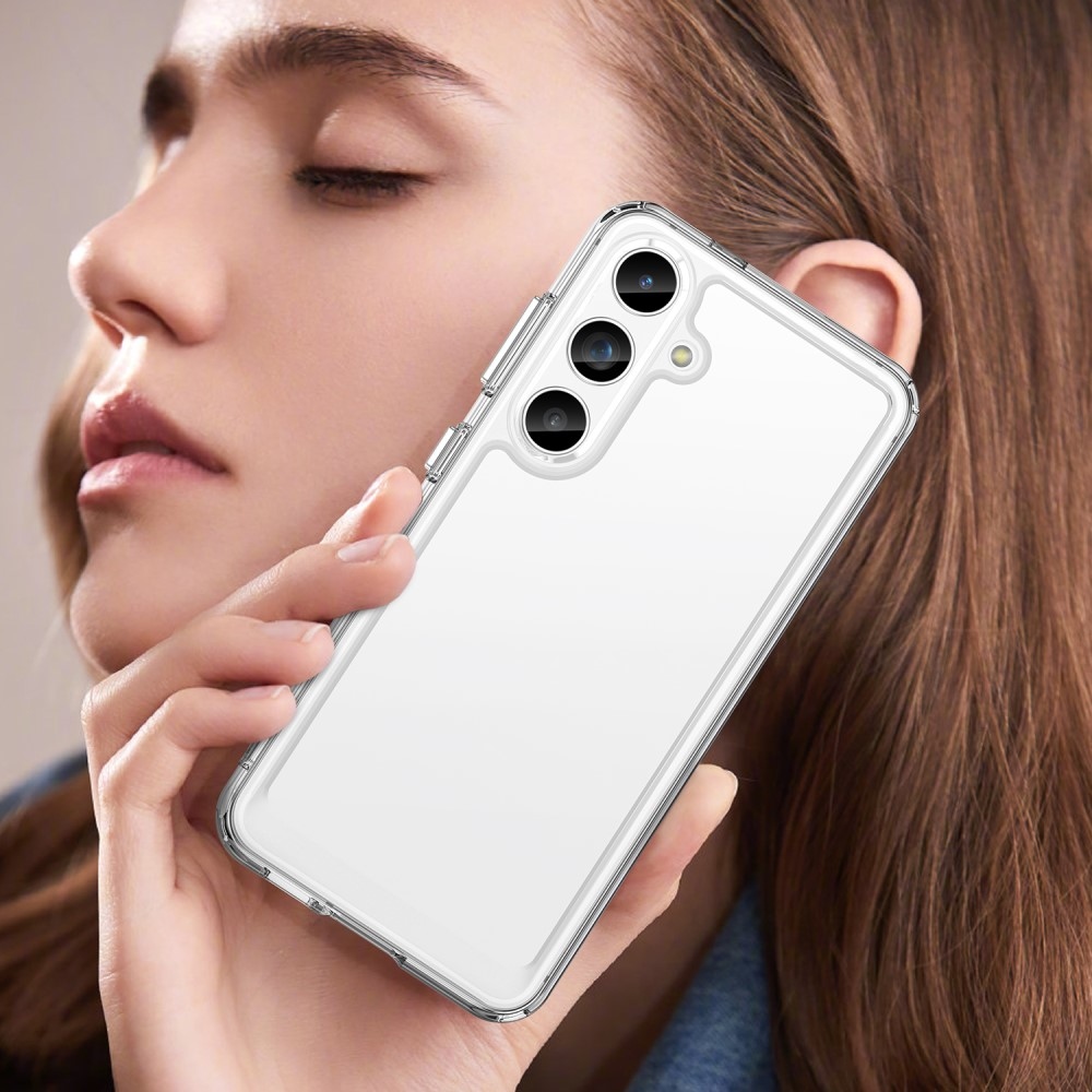 Gél tok fix hátlappal Samsung Galaxy S24 készülékhez - átlátszó