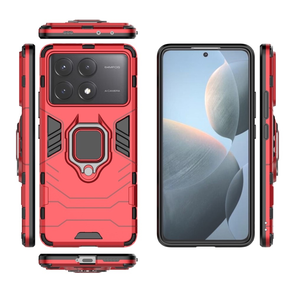 Guardy tartós borító a Xiaomi Poco X6 Pro 5G készülékhez - piros