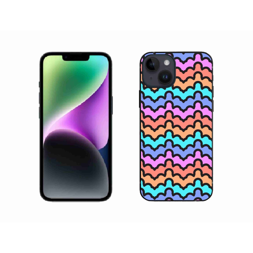 Zselés borítás mmCase iPhone 14 készülékhez - absztrakt motívum 30