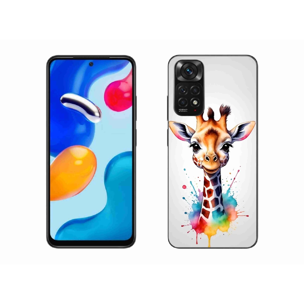 Gél borítás mmCase a Xiaomi Redmi Note 11S 4G-hez - zsiráf 1