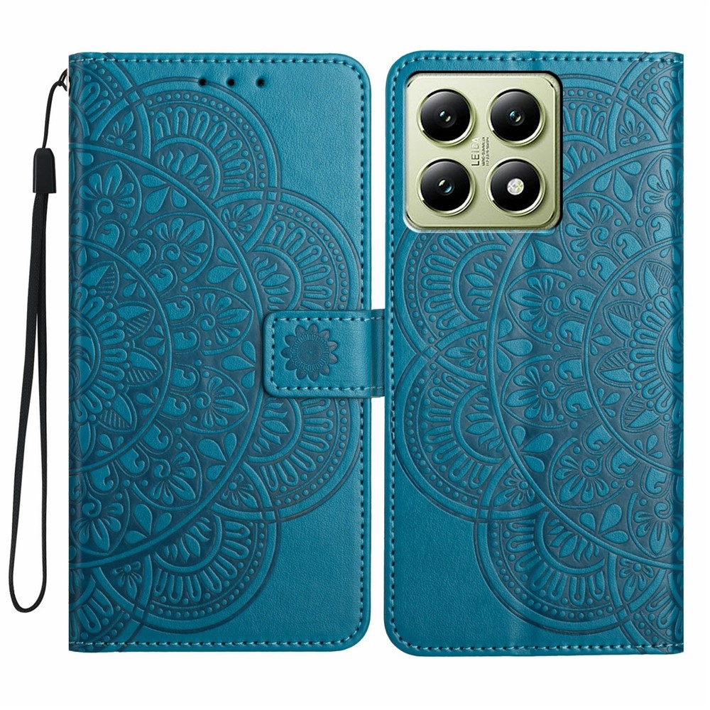 Mandala könyv tok a Xiaomi 15T Pro-hoz - kék