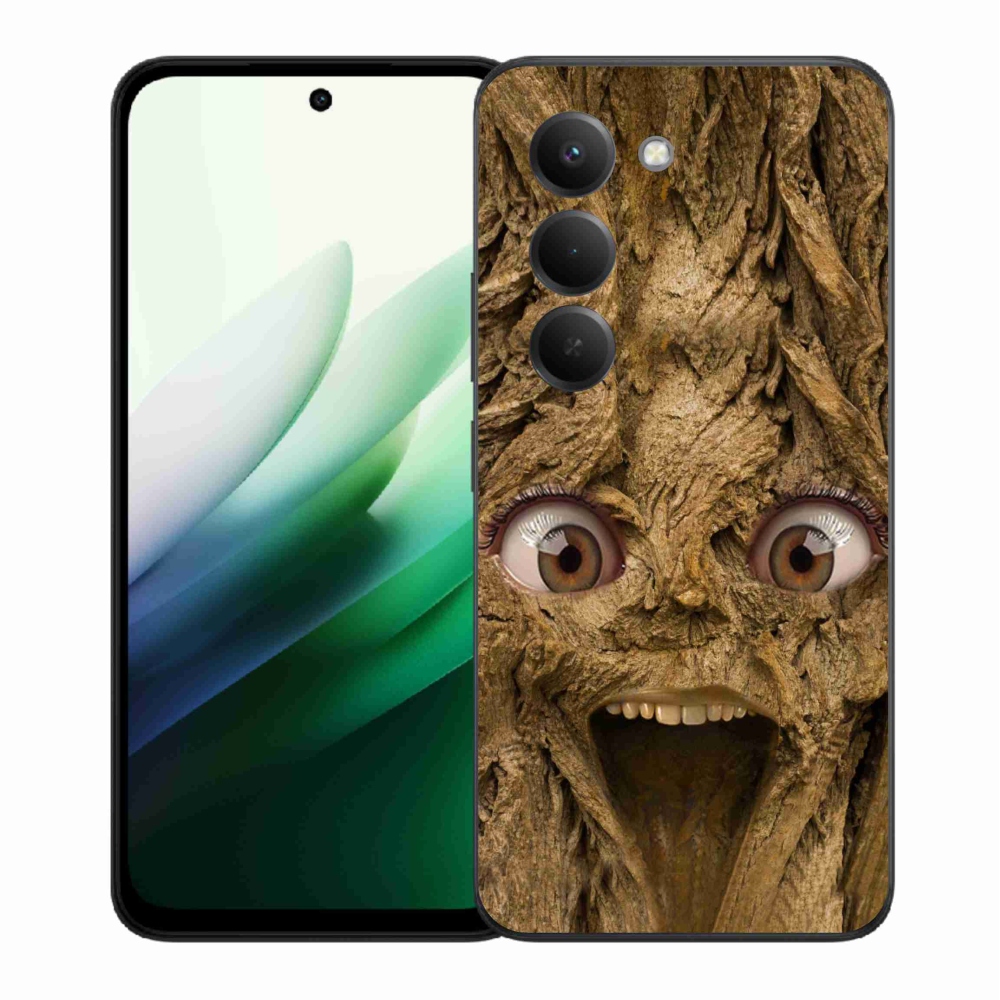 Gél borító mmCase a Xiaomi Redmi 15 5G-hez - vidám fa szemekkel