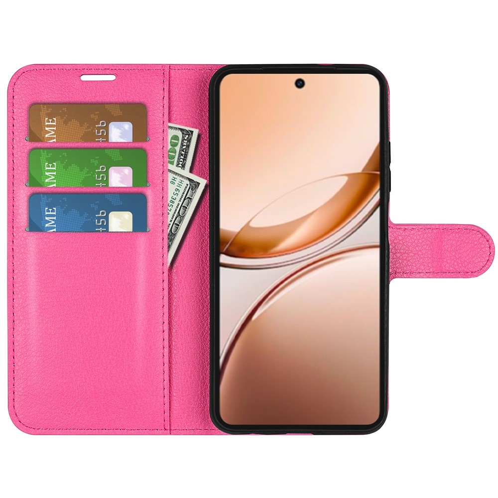 Litchi könyv tok Vivo V50 Lite 4G/5G - rózsa