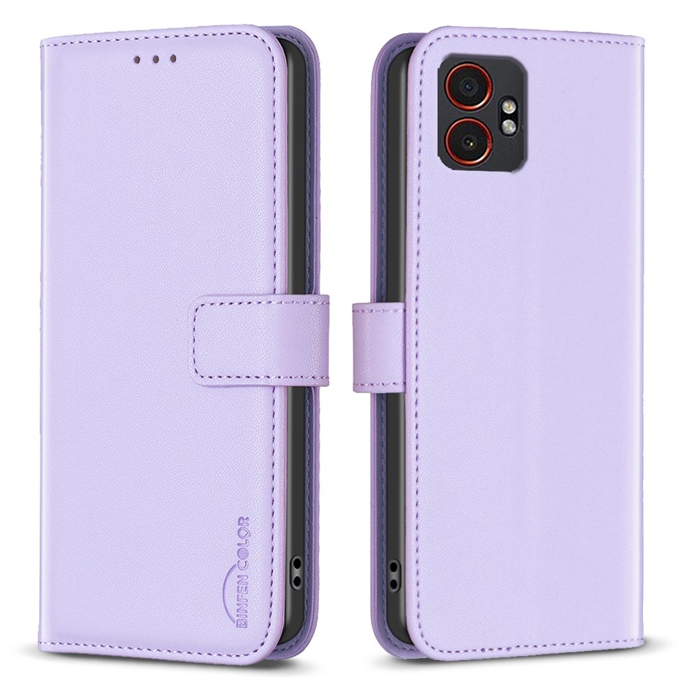BNF könyvtáska Samsung Galaxy Xcover 7 Pro készülékhez - világos lila