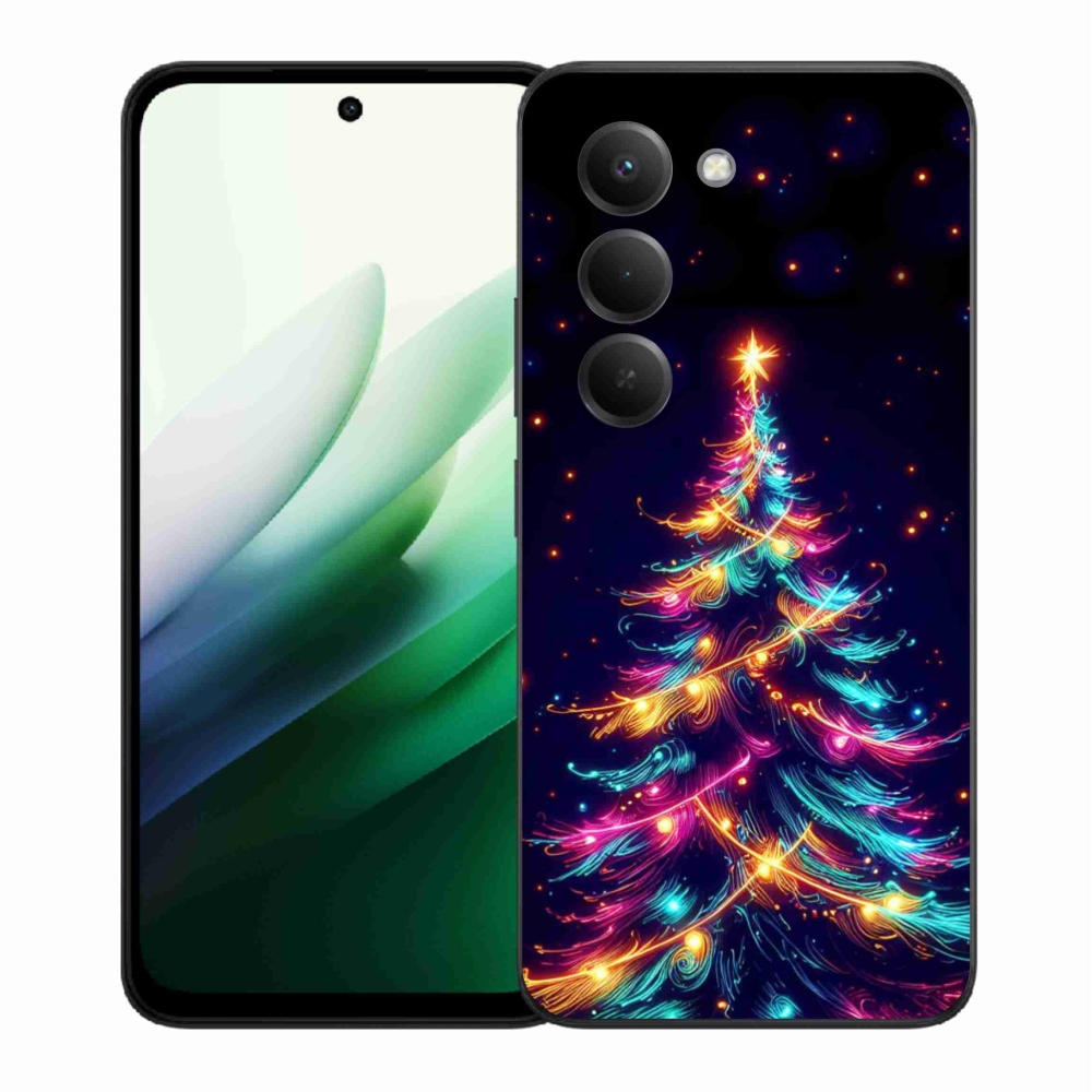 Gél borítás mmCase a Xiaomi Redmi 15 5G-hez - neon karácsonyfa