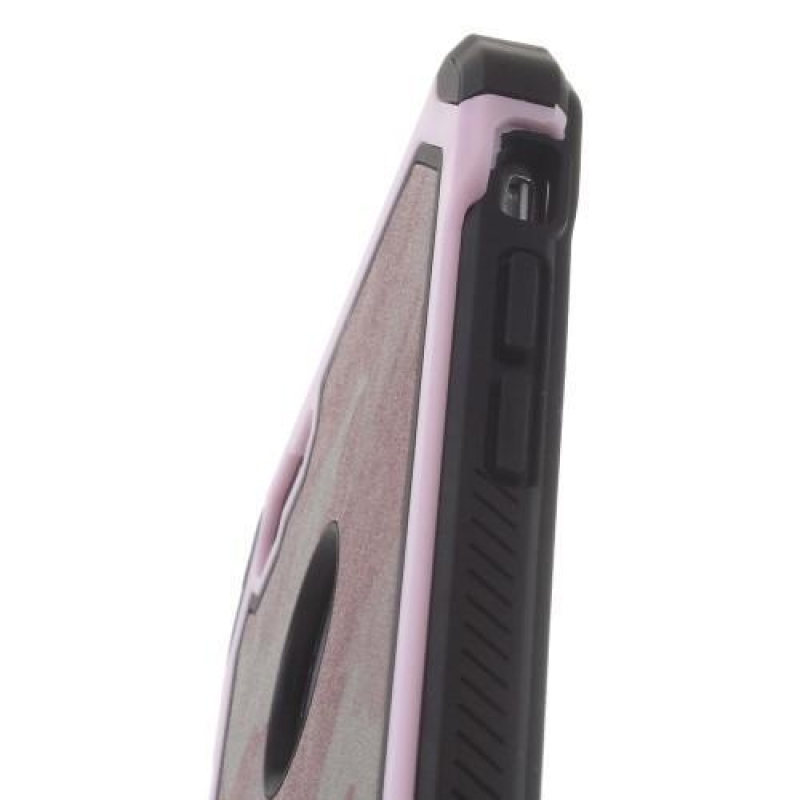 Camouflage hibrid tartós tok iPhone 6 és iPhone 6s készülékhez - Rózsaszín