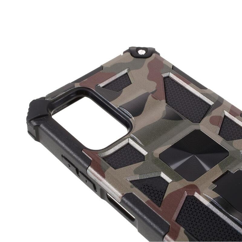 Camouflage tartós hibrid borító Samsung Galaxy A03s (166.6 x 75.9 x 9.1mm) - hadsereg zöld